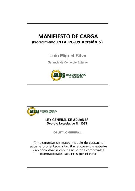 Que es un manifiesto de carga Que es un manifiesto de carga