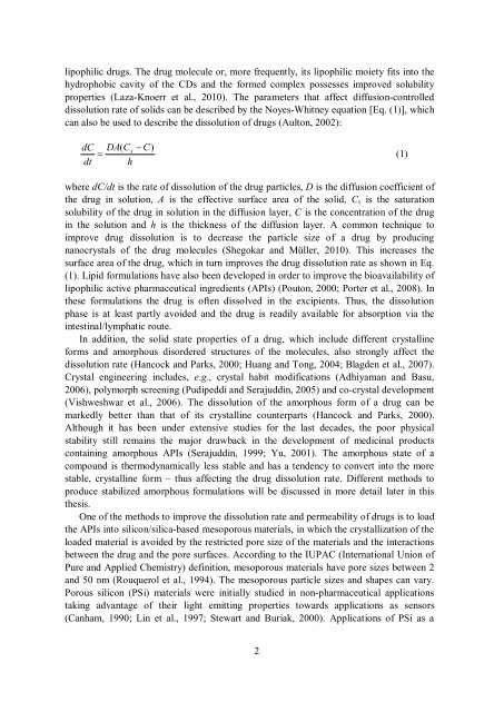 Mesoporous silica- and silicon-based materials ... - Helda - Helsinki.fi