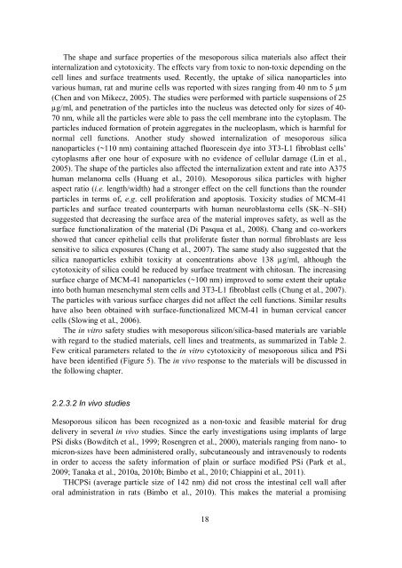 Mesoporous silica- and silicon-based materials ... - Helda - Helsinki.fi