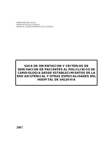 Guia Derivación CARDIOLOGÍA.rtf - Servicio de Salud Valdivia