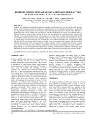 ISCHEMIC STROKE: PREVALENCE OF MODIFIABLE RISK ...