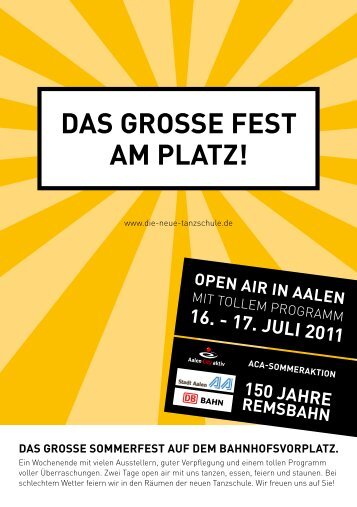 DAS GROSSE FEST AM PLATZ!