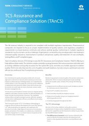 TCS Assurance and Compliance Solution (TAnCS) Flyer_A4_091012
