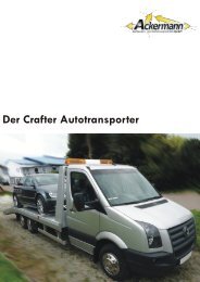 Der Crafter Autotransporter - Ackermann Aufbauten