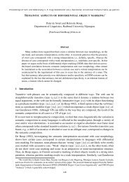 Semantic aspects of differential object marking - corpora@parles.upf ...
