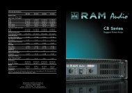 CB Series catalogue - RAM Audio