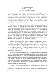 La escritura inaugural de Mario Vargas Llosa - Asociación de ...