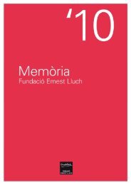 Memòria 2010 - Fundació Ernest Lluch
