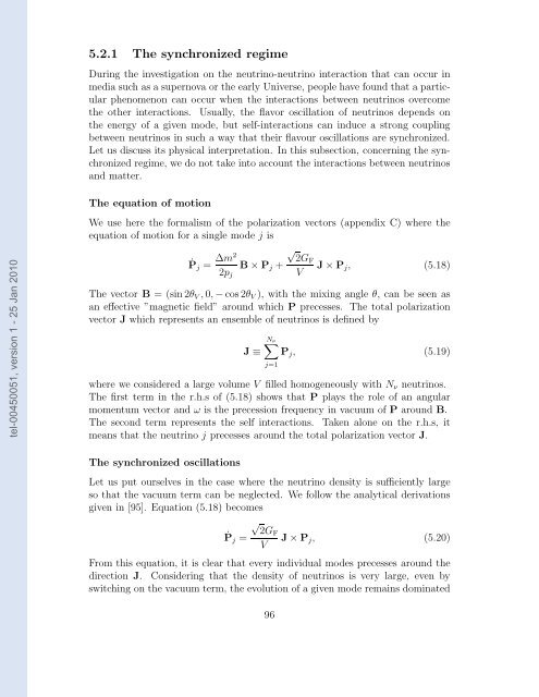 Etudes des proprietes des neutrinos dans les contextes ...