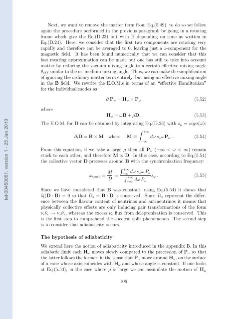 Etudes des proprietes des neutrinos dans les contextes ...