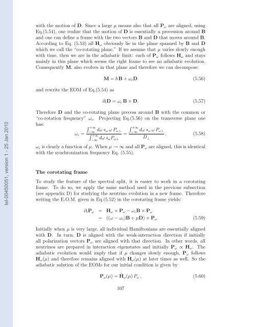 Etudes des proprietes des neutrinos dans les contextes ...