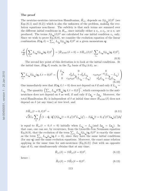 Etudes des proprietes des neutrinos dans les contextes ...