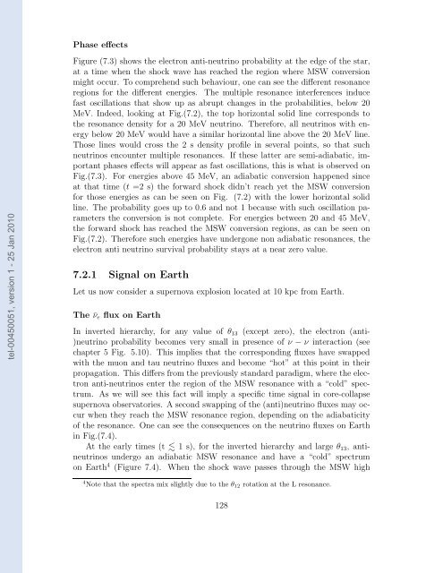 Etudes des proprietes des neutrinos dans les contextes ...