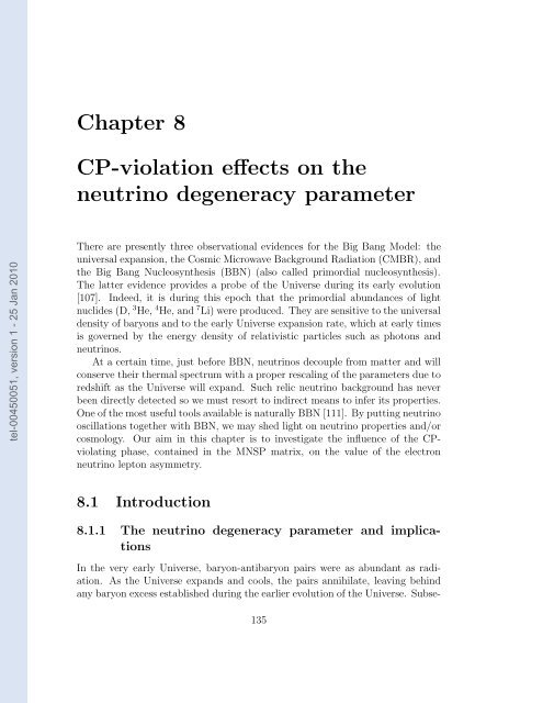 Etudes des proprietes des neutrinos dans les contextes ...