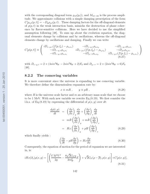 Etudes des proprietes des neutrinos dans les contextes ...