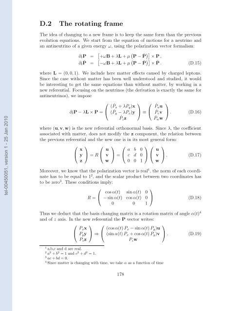 Etudes des proprietes des neutrinos dans les contextes ...