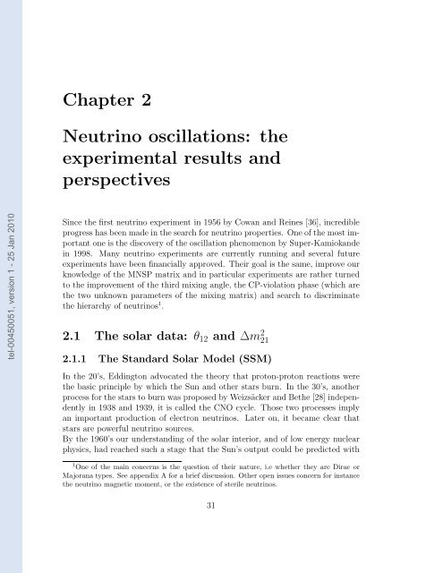 Etudes des proprietes des neutrinos dans les contextes ...