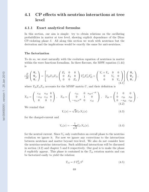 Etudes des proprietes des neutrinos dans les contextes ...