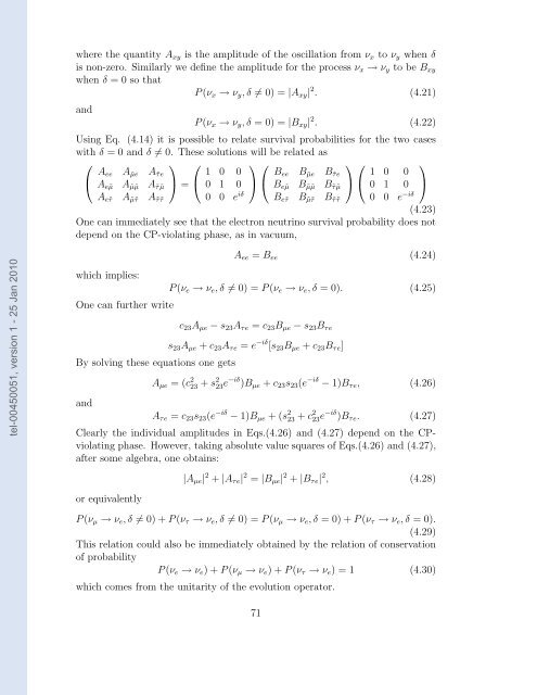 Etudes des proprietes des neutrinos dans les contextes ...