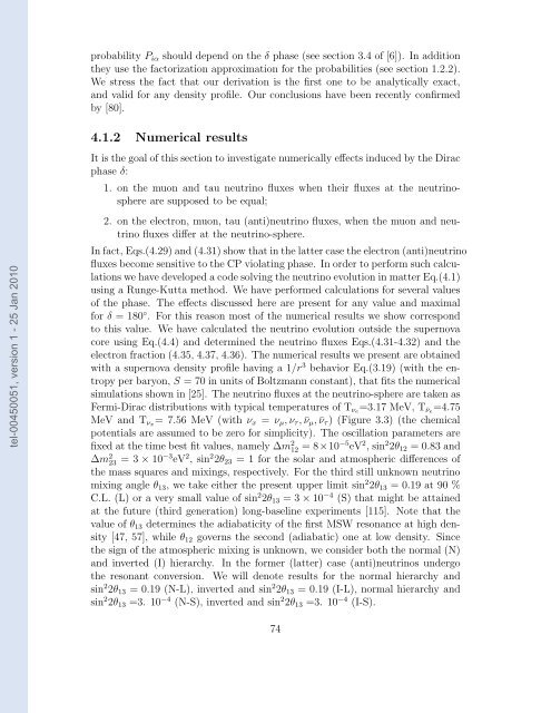 Etudes des proprietes des neutrinos dans les contextes ...