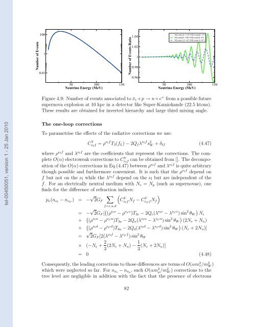 Etudes des proprietes des neutrinos dans les contextes ...