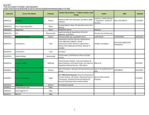 First year law school classes image