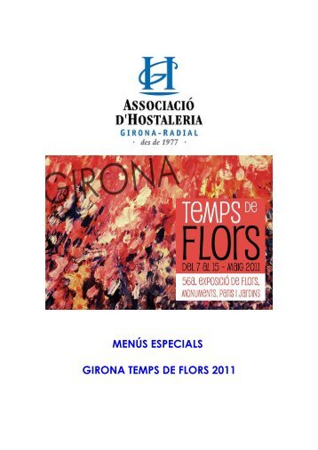 menús especials girona temps de flors 2011 - Ajuntament de Girona