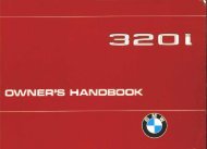 OWN EH'S HANDBOOK - First 3er series bmw e21