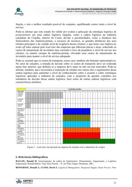 impactos da utilização da estratégia logística de ... - Abepro