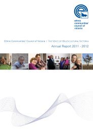 Annual Report 2011 - 2012 - Ethnic Communities Council of Victoria