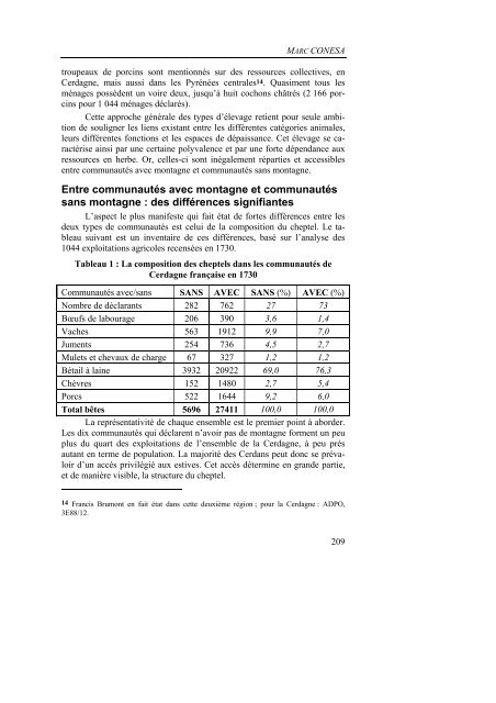 (Cerdagne) : conflits de propriété et d'usage - Centre de Recherches ...