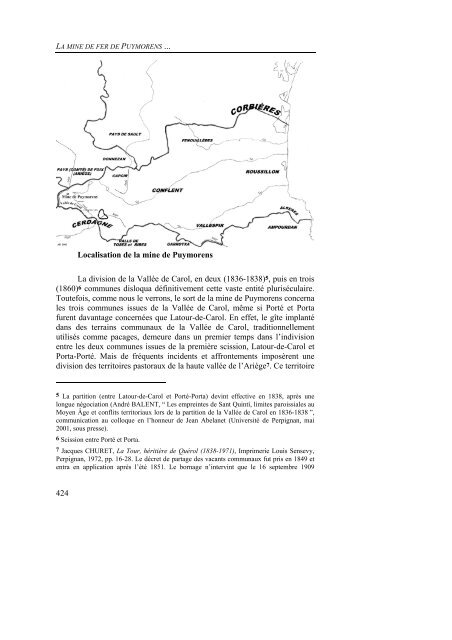 (Cerdagne) : conflits de propriété et d'usage - Centre de Recherches ...