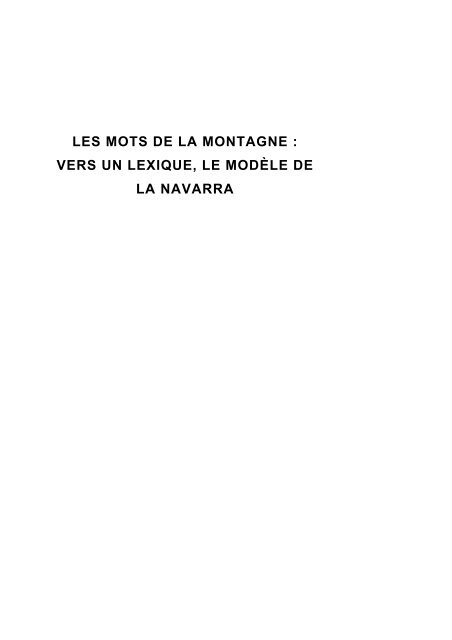 (Cerdagne) : conflits de propriété et d'usage - Centre de Recherches ...