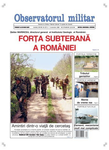for}a subteran~ a româniei - trustul de presa al ministerului apararii ...