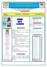 Bulletin du 02 novembre 2012 - Rotary Club de Saint-Joseph