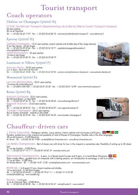 LA CHAMPAGNE, LA MARNE - Comité Départemental du Tourisme ...