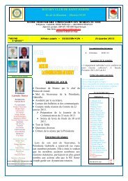 Bulletin du 25 janvier 2013 - Rotary Club de Saint-Joseph