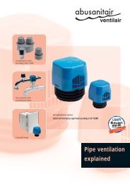 Pipe ventilation explained - Abu-plast Kunststoffbetriebe Gmbh