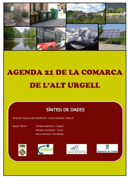 AGENDA 21 DE LA COMARCA DE L'ALT URGELL - Consell ...