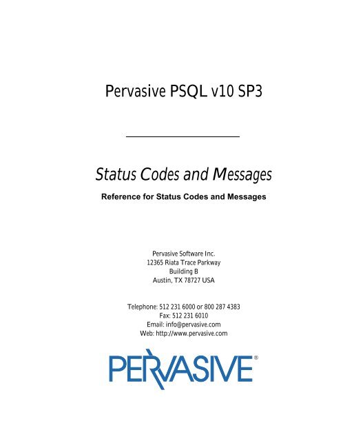 Status Codes and Messages - Index of