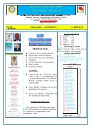 Bulletin du 24 août 2012 - Rotary Club de Saint-Joseph
