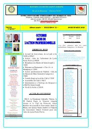 Bulletin du 28 septembre 2012 - Rotary Club de Saint-Joseph