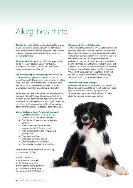 Allergitestpr Heska - Dr. Baddaky AS
