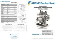 Konventionelle Universal-Fräs- und Bohrmaschine ABENE VF-270 BS