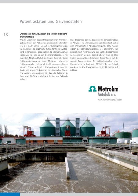 Broschüre: Umweltanalytik