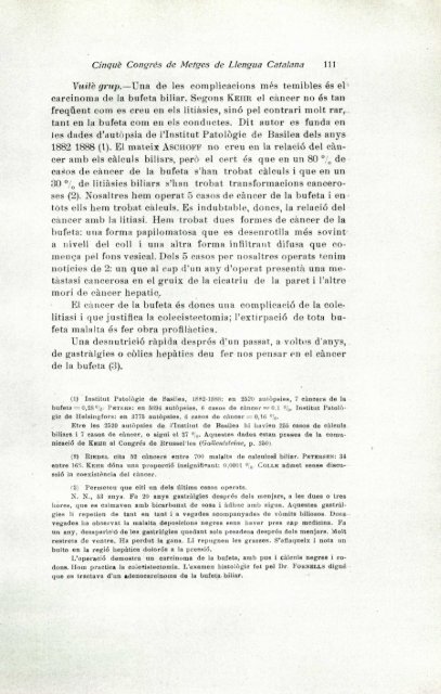 Tractament quirúrgic de la litiasi biliar - Institut d'Estudis Catalans