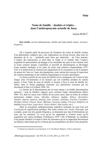 O sută de ani de cartografie lingvistică românească - Philologica ...