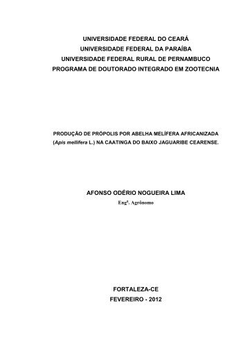 afonso odério nogueira lima - Programa de Pós-graduação em ...