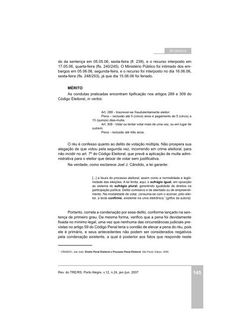 REVISTA N. 24.p65 - Tribunal Regional Eleitoral do Rio Grande do ...