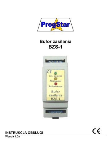 Bufor zasilania (UPS) typu BZS-1 - PROGSTAR